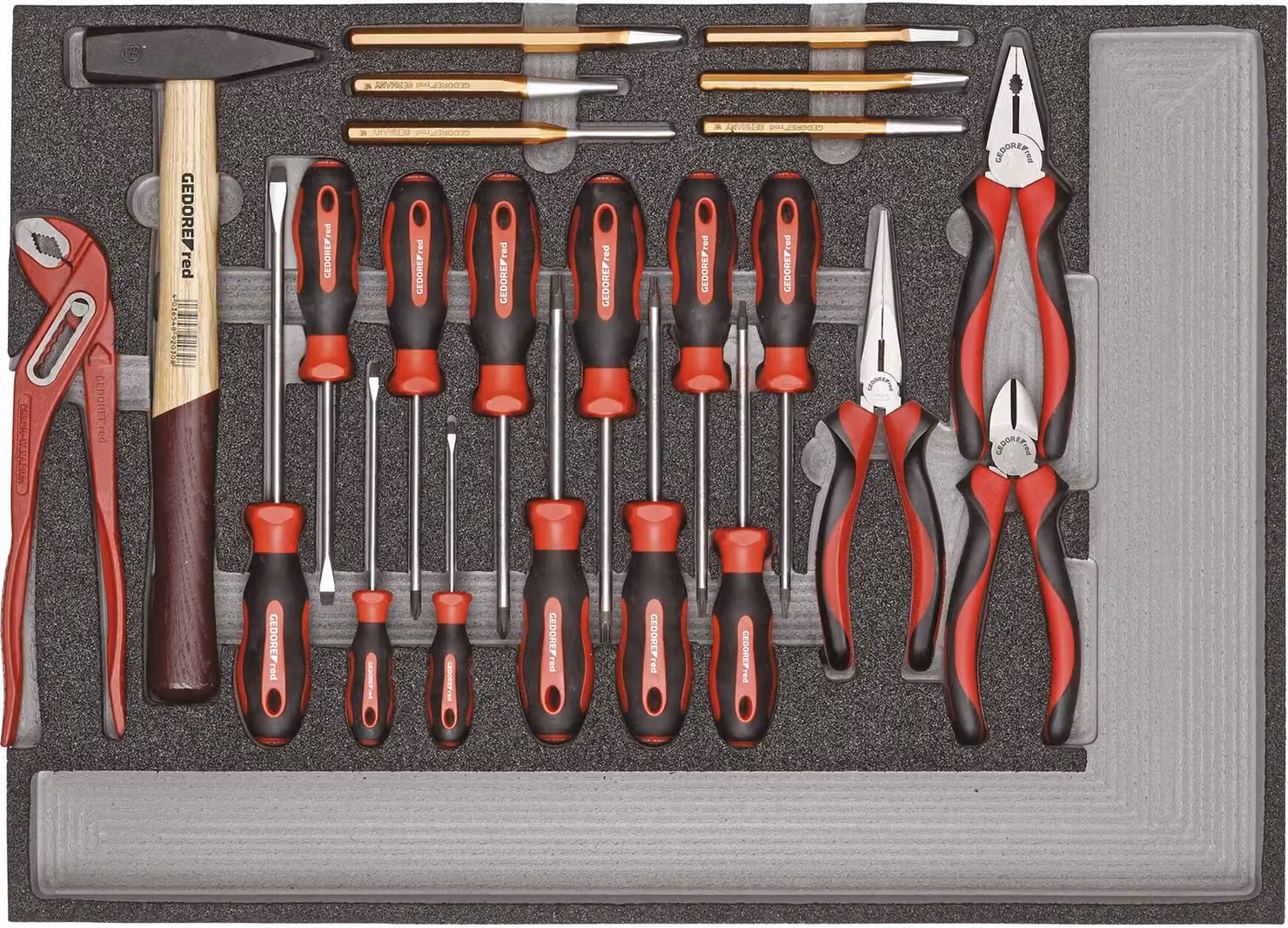 GEDORE rosso R22350005 Set di utensili BASIS 1/1 CT modulo 23 pezzi, 3301686