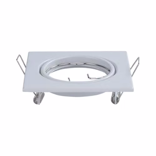 Portafaretto LED da Incasso Quadrato GU10 Colore Bianco (Box 2 Pezzi)