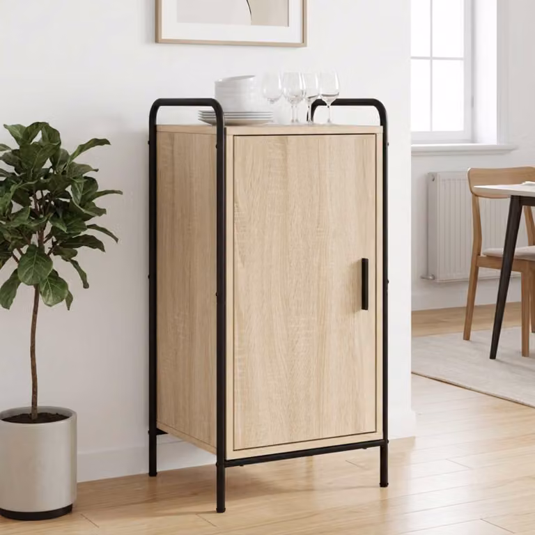 vidaXL Credenza Rovere Sonoma 97 x 33 x 81 cm Legno ingegnerizzato