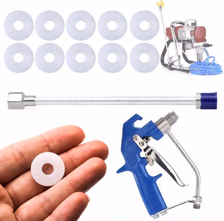 Rosfix Set di Accessori per Verniciatura – Pistola a Spruzzo BS500, Lancia da 30 cm, Guarnizione da 7/8" | 500 bar, Attacco da 1/4"