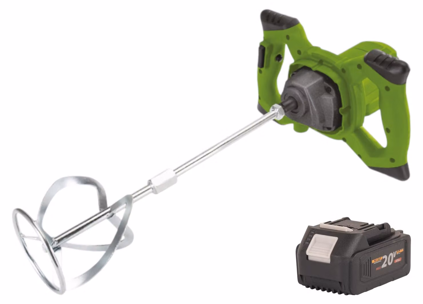 Miscelatore a batteria Procraft PMM20 20 V Brushless + 1x batteria 4,0 Ah - senza caricabatteria