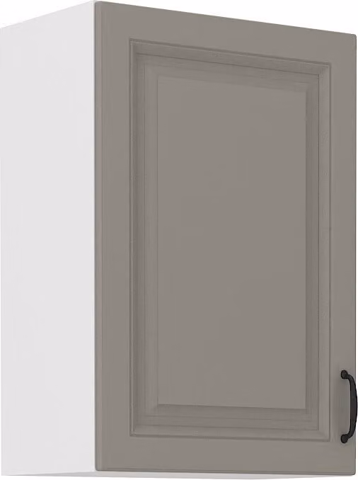 Armadietto superiore da cucina SOPHIA - larghezza 50 cm, grigio chiaro / bianco