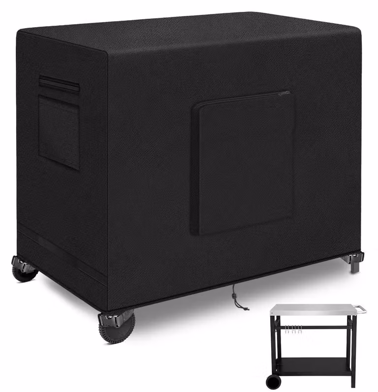 Copertura per tavolo da esterno, dimensioni 70 x 54 x 88 cm, adatta per carrelli barbecue, in acciaio inossidabile, impermeabile e resistente al vento