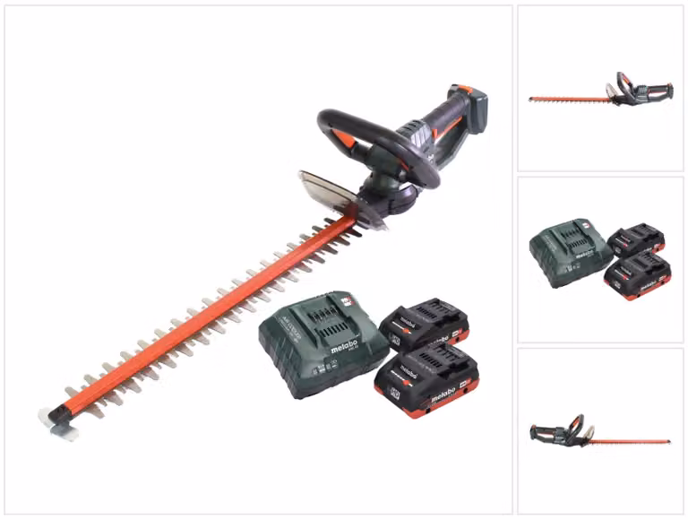 Tagliasiepi a batteria Metabo HS 18 LTX 55 18 V 53 cm + 2x batteria 4,0 Ah + caricatore