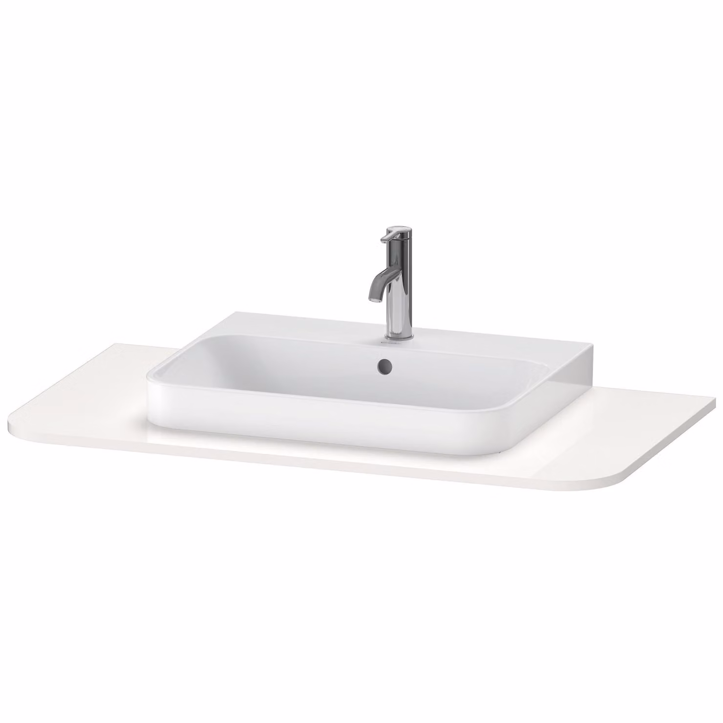 Console Duravit Happy D.2 Plus, 1000x550 mm, 1 découpe, pour meuble sous-lavabo HP4941, HP4961, HP4971, HP031E02222, HP031E02222