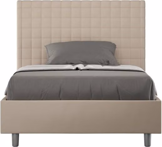 Letto imbottito Sunny Ityhome con contenitore in similpelle, L/P/H: 122 x 210 x 135 cm – 1
