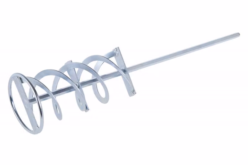 Agitatore con spirale allungata, Ø 100 mm, esagonale, zincato