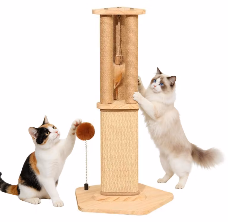 Albero per gatti in sisal, altezza 67 cm, ideale come arredo per graffiare