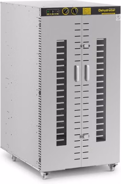 Essiccatore alimentare professionale HELLOSHOP26 con 24 vassoi in acciaio inossidabile e alluminio, colore argento, dotato di timer e vetro temperato – 1