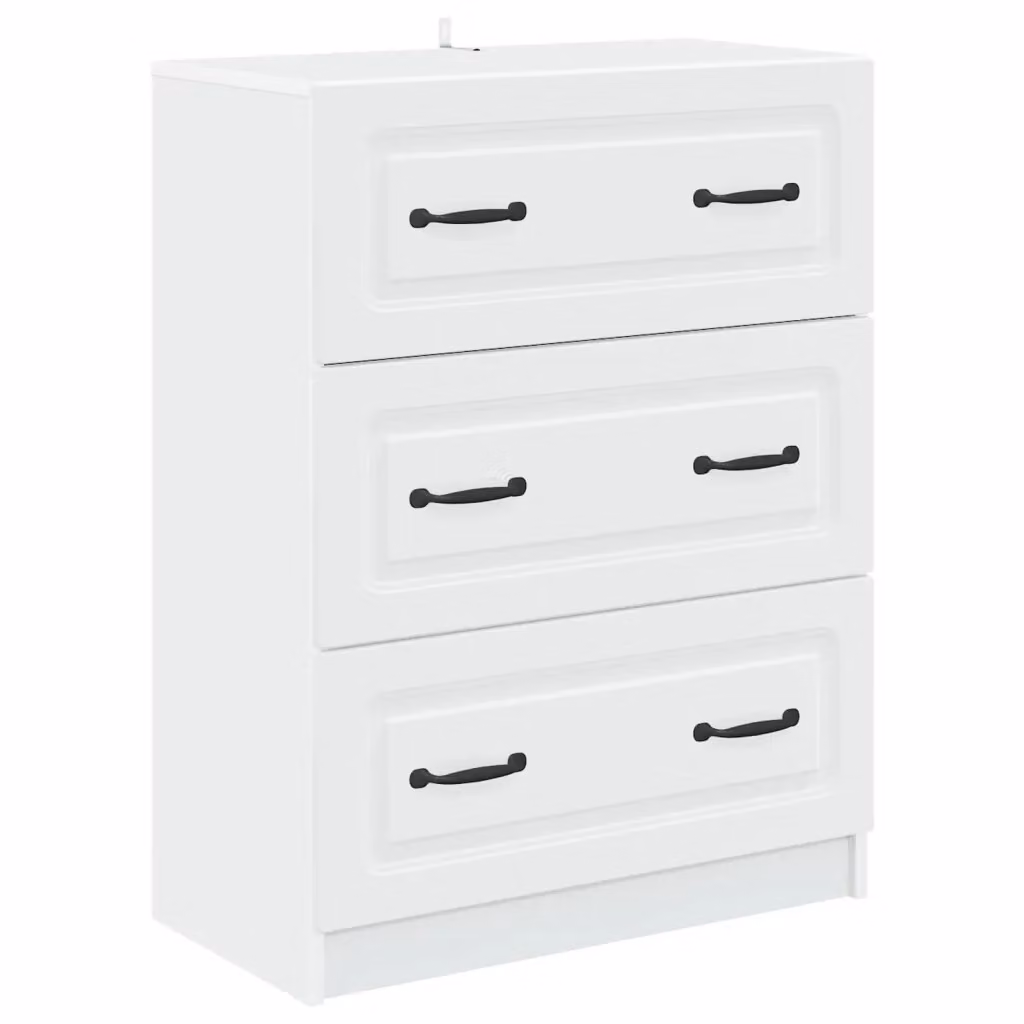 Mobile con Cassetti Moderno vidaXL Bianco in MDF L 66 x P 34,5 x H 87 cm – 2