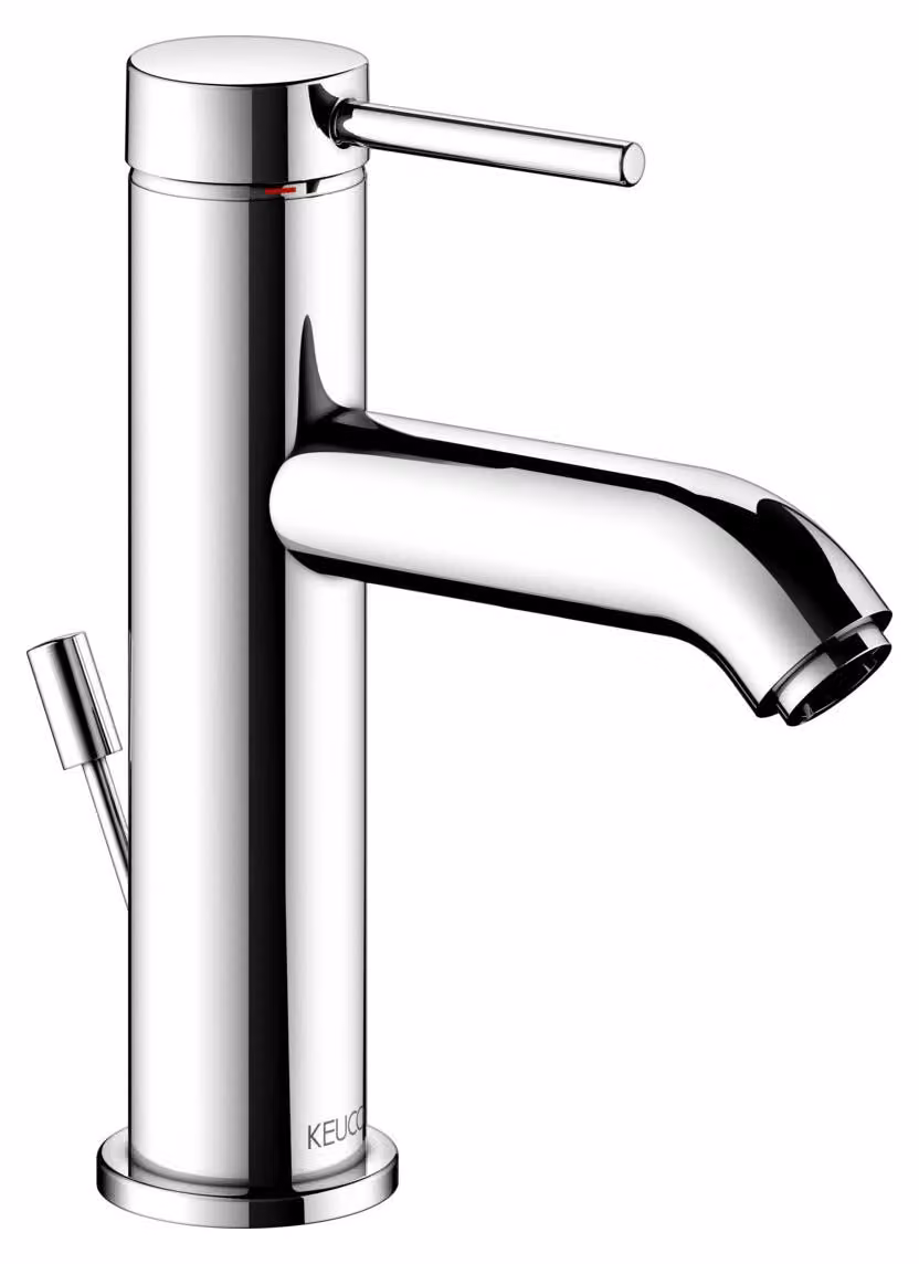 KEUCO IXMO Soft Mitigeur monocommandé pour lavabo 100, avec vidage à tirette, saillie 114mm, 59502012000, 59502012000