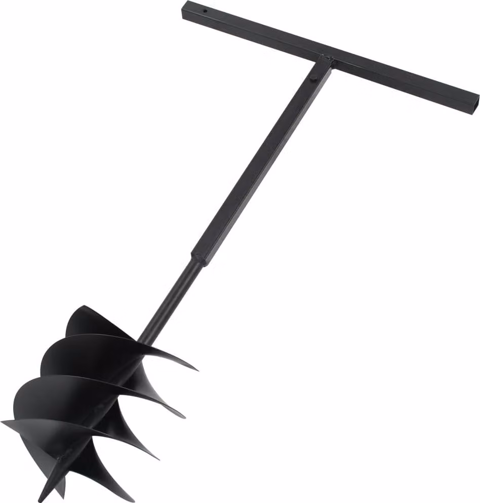 Trivella per Terreno con Maniglia 200 mm Acciaio Nero
