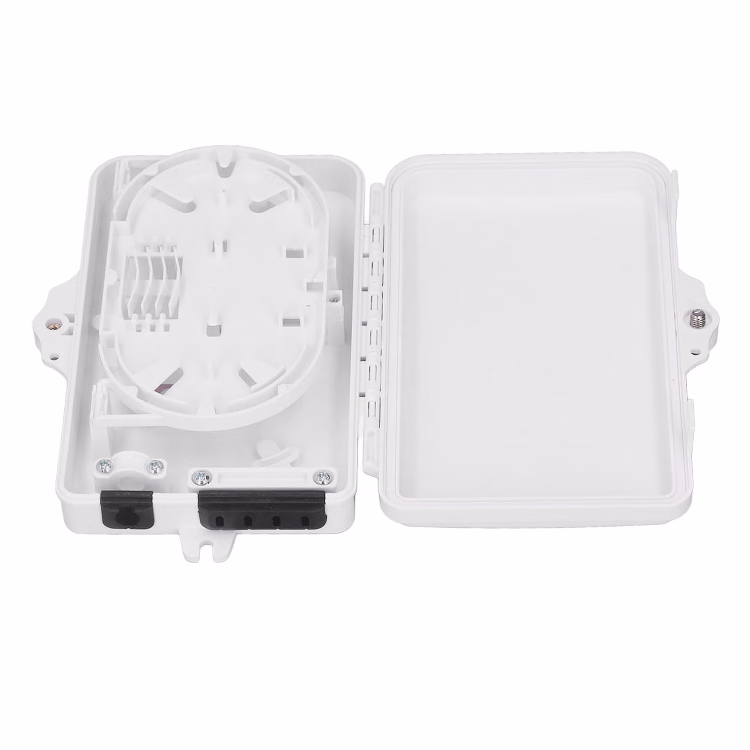 Scatola di giunzione per fibre ottiche, 4 fili, IP65, impermeabile, scatola di giunzione per fibre ottiche a parete per uso interno ed esterno