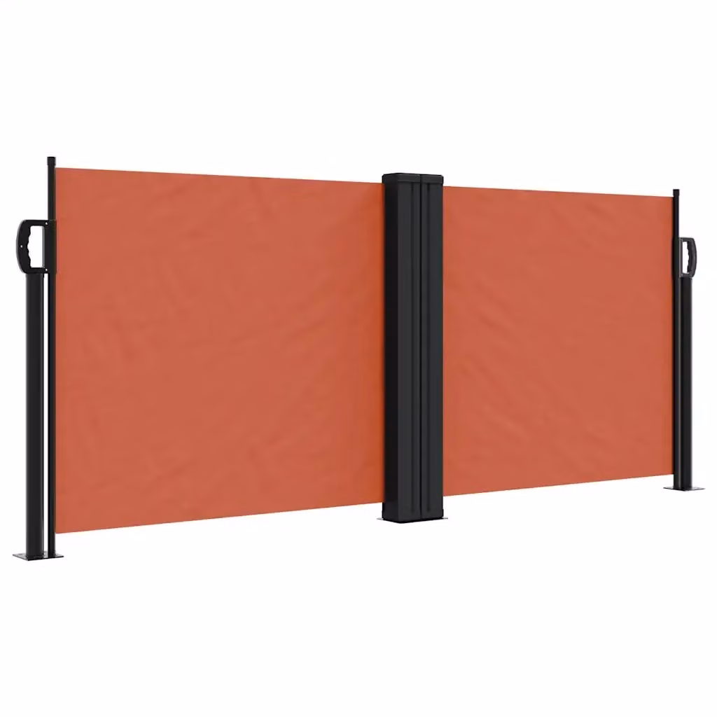 Tenda da sole laterale retrattile Design In arancione in poliestere e acciaio L: 600 cm, H: 100 cm – 2