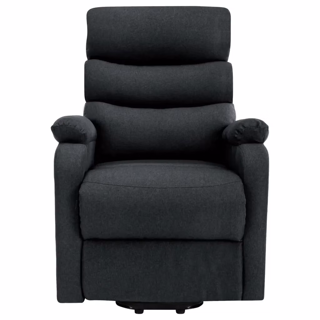 Poltrona Alzapersona con Assistenza Elettrica vidaXL in Tessuto Grigio con Braccioli – 2