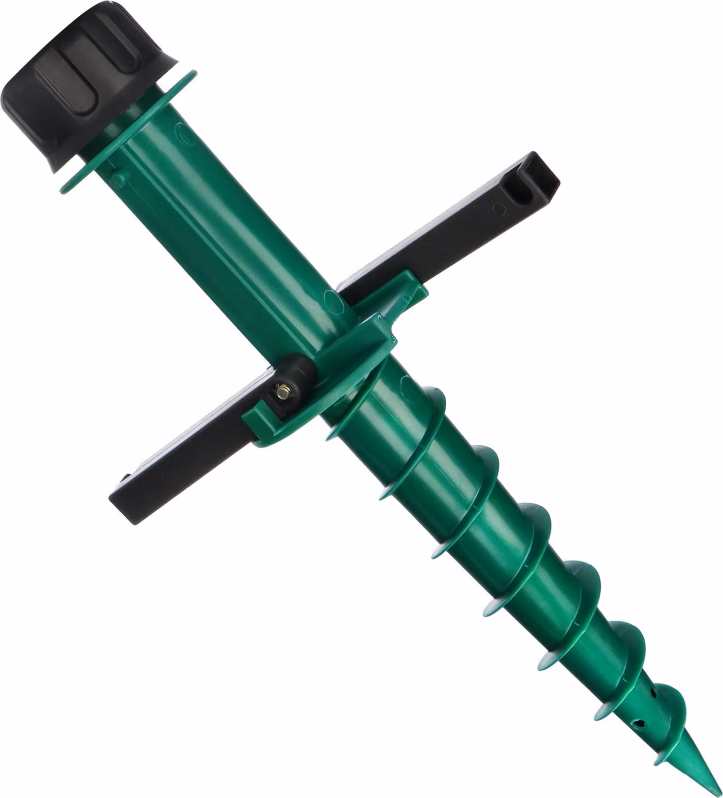 COM-FOUR® Supporto per ombrellone a vite - presa a terra per il giardino - base per ombrelloni - picchetto a terra - supporto per ombrellone in plastica leggera