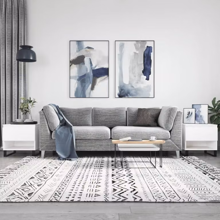 Maison Exclusive - Tavolini da salotto 2 pz. Bianco 50x46x50 cm Materiale ligneo