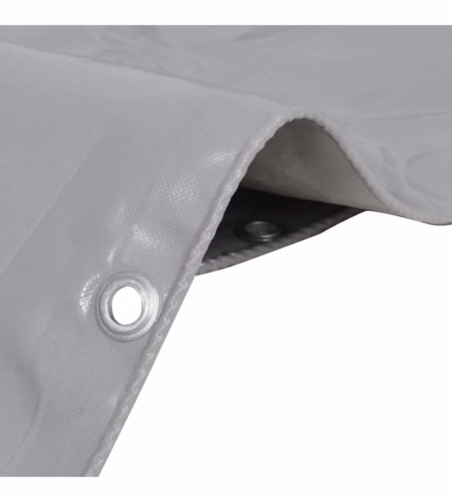 Telo di copertura vidaXL in PVC Grigio 4 x 5 m – 2