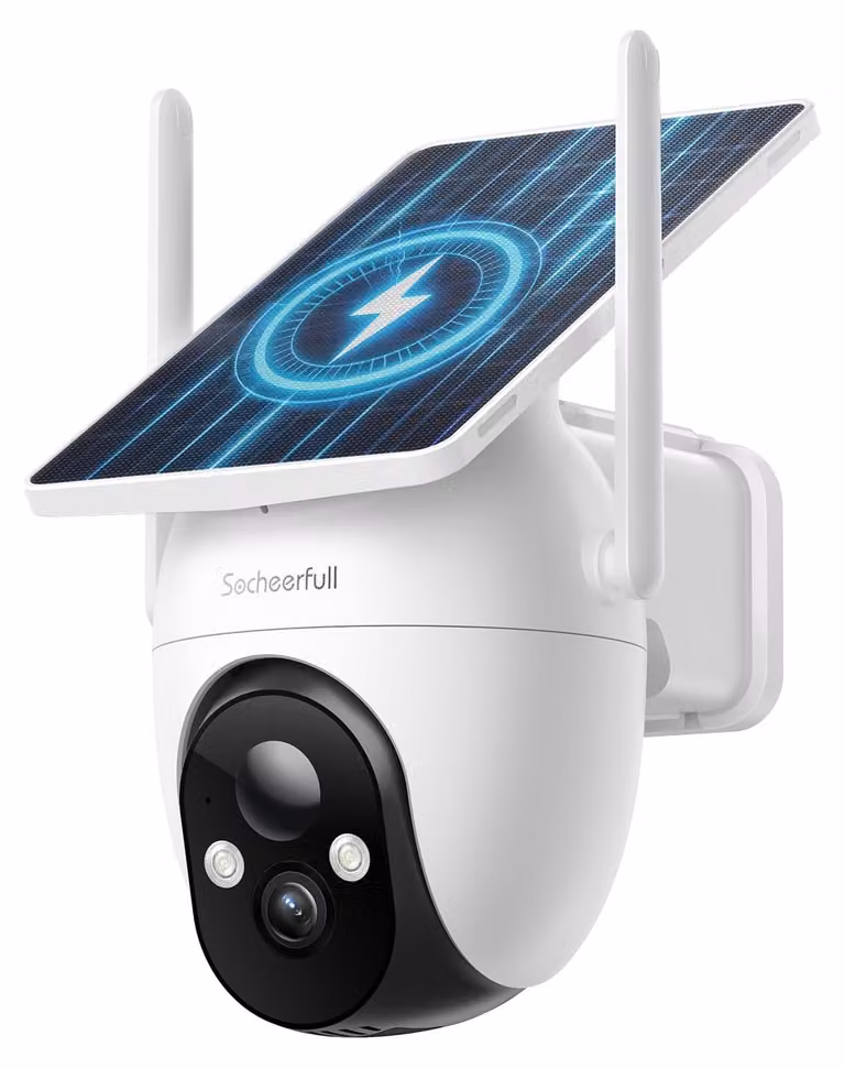 Telecamera esterna wireless - Risoluzione 2K - Alimentazione a batteria e solare