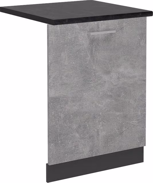 Pannello frontale per lavastoviglie Vicco R-Line effetto Calcestruzzo/Antracite, Larghezza: 60 cm