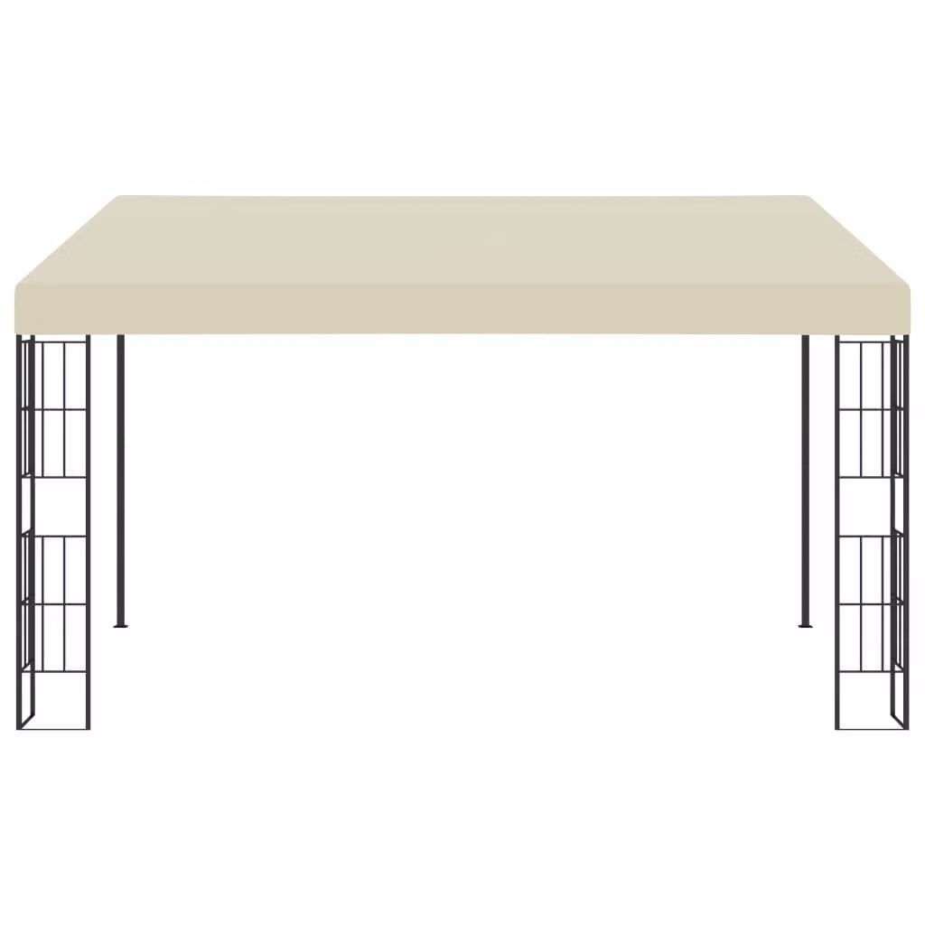 vidaXL Padiglione a muro 3x4 m tessuto crema