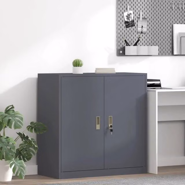 Armadio Antracite 90 x 40 x 90 cm Acciaio 891642