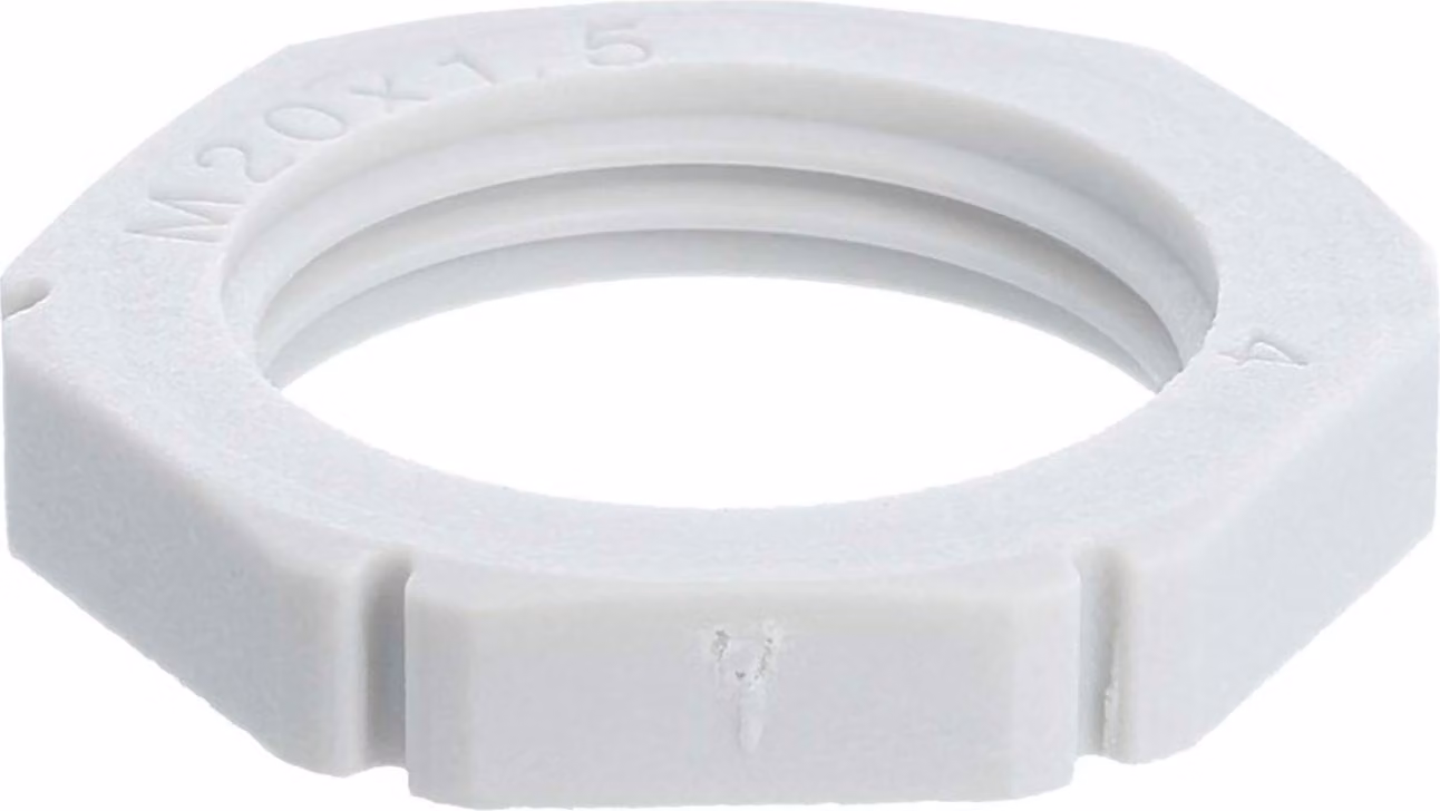 WISKA Controdado M20x1,5 GPA-M20 esagonale in poliammide (PA) colore grigio chiaro RAL 7035 - 1 pezzo