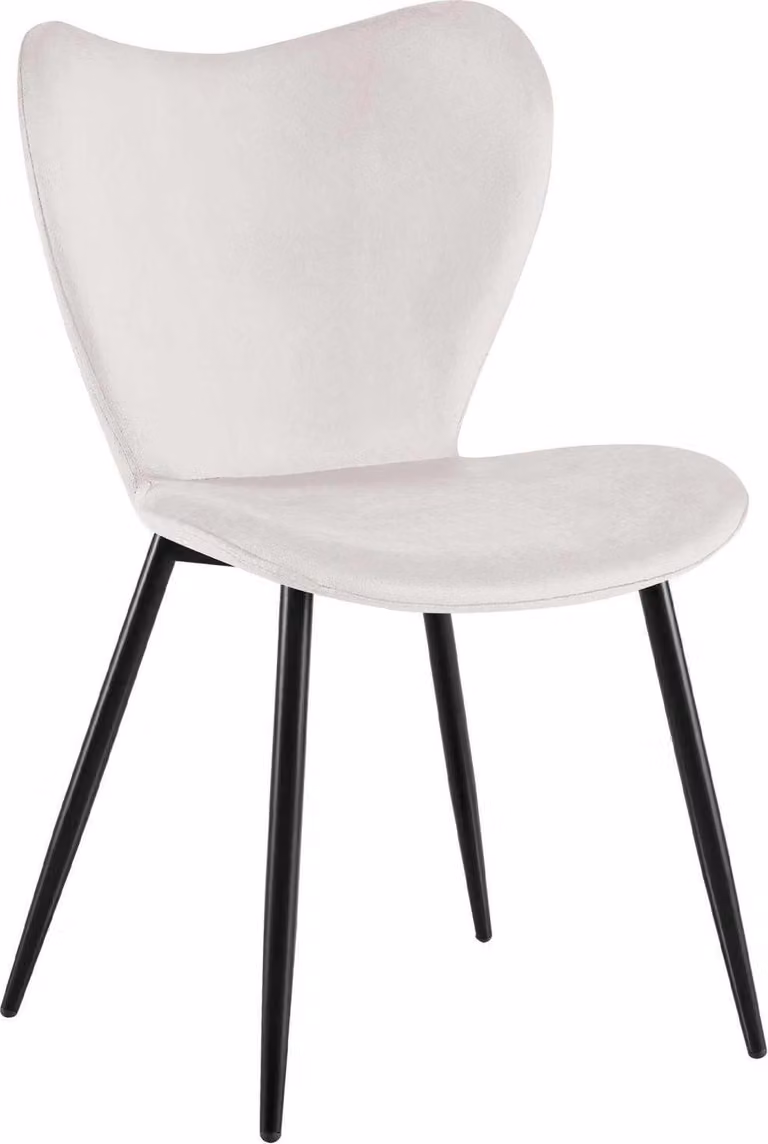 Sedia da pranzo in velluto grigio - Sedia da cucina - Comfort ergonomico, design robusto e lussuoso
