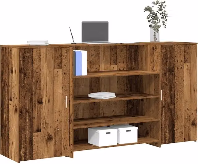 Banco Reception Legno Vecchio 200x50x103,5 cm Legno Multistrato 3324185