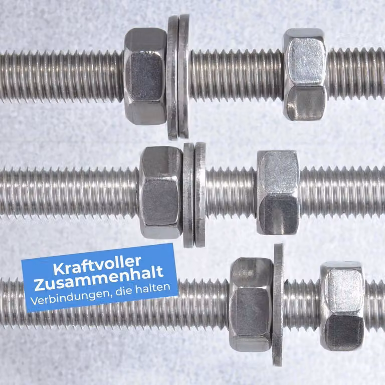 50 rondelle di supporto, 6,4 x 25 mm, per viti M6 - acciaio inossidabile | Resistenti alla corrosione | Rondelle a U
