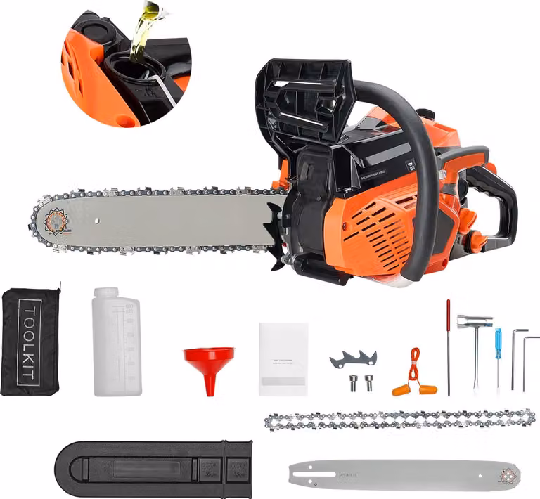 SucceBuy: smerigliatrice a benzina da 40 cc, smerigliatrice elettrica da 355 mm, 1,8 CV, ideale per la lavorazione del legno, l'abbattimento di alberi e la pulizia dei boschi.