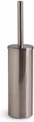 Porta scopino WC da appoggio Gedy FUJI in acciaio inox silver spazzolato L: 8,3 cm, H: 37 cm