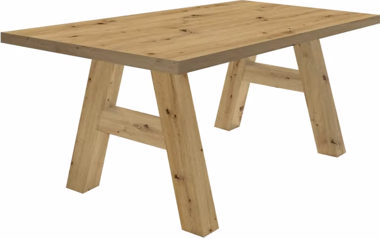 Tavolo da pranzo Elia 2 140 x 90 x 75 Tavolo da pranzo in rovere nodoso 13262-140