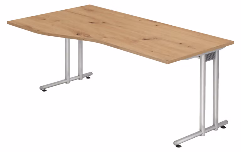 bümö Scrivania Serie-N - Decorazione: rovere nodoso, dimensioni: 180 x 100 cm