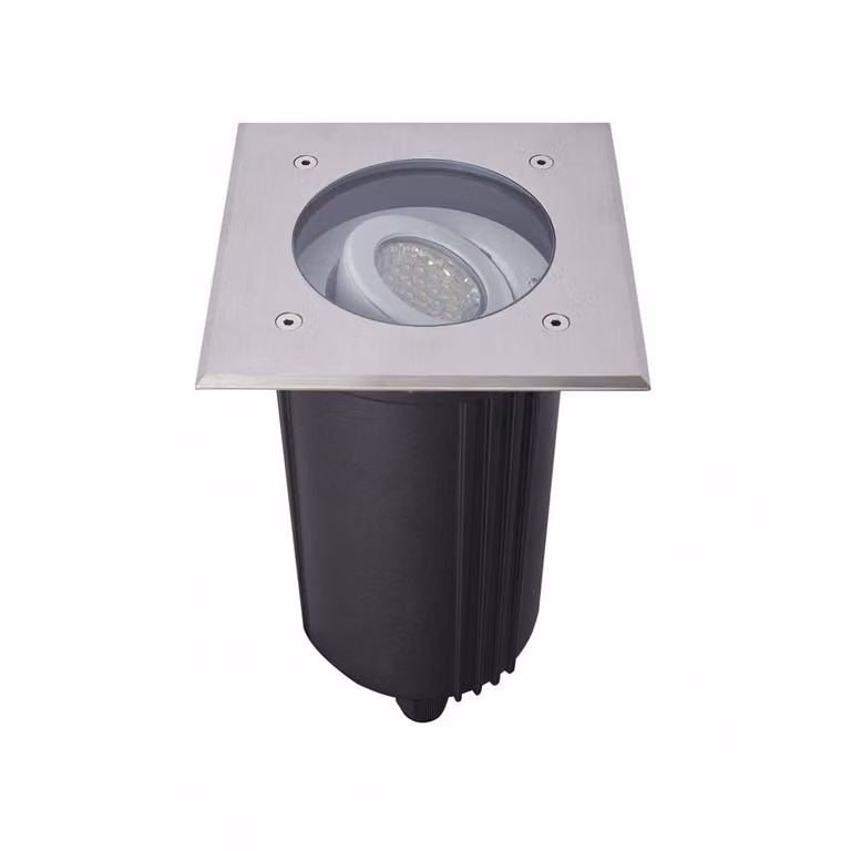 Lampada da incasso 15 cm mobile per lampadina GU10 argento IP67 SU-MA 6725 D
