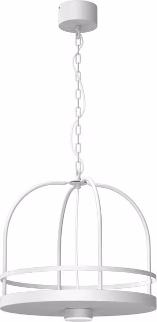 Lampada sospesa Luminex Zona 1 in metallo bianco con attacco GX53