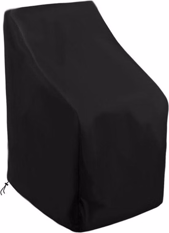Copertura per sedia da giardino – 120 x 65 cm – Nero – Impermeabile – Protezione per mobili da giardino – Materiale traspirante