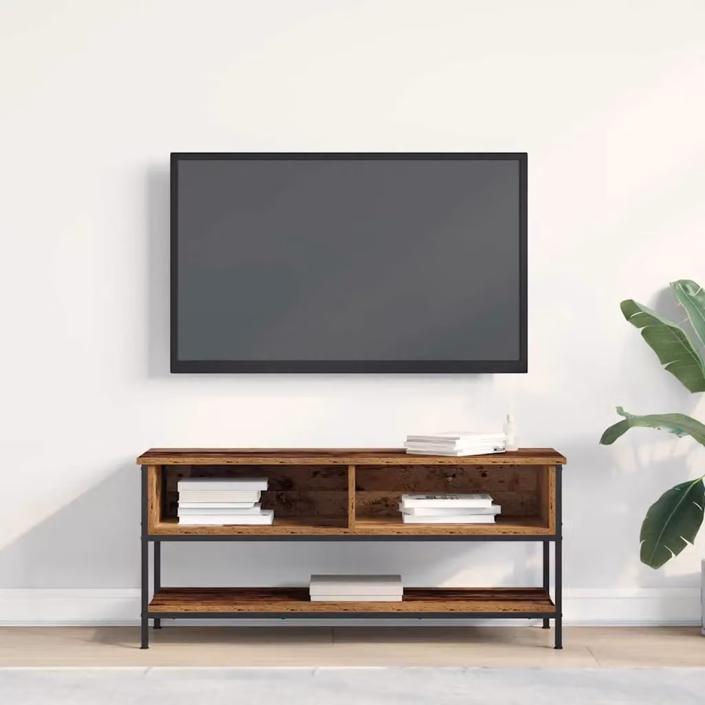 Set mobile TV moderno vidaXL in legno marrone L: 100 cm, P: 35 cm, H: 45 cm
