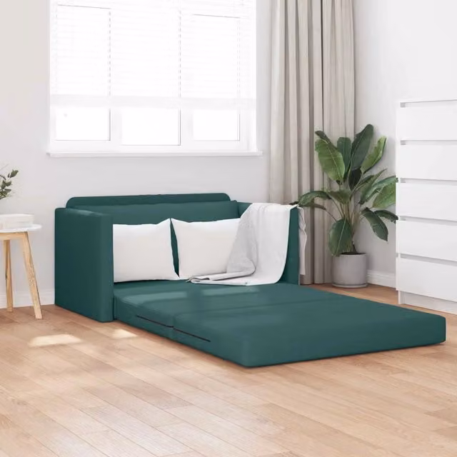 Divano letto Verde Scuro 124 x 71 x 78 cm Tessuto 4106695