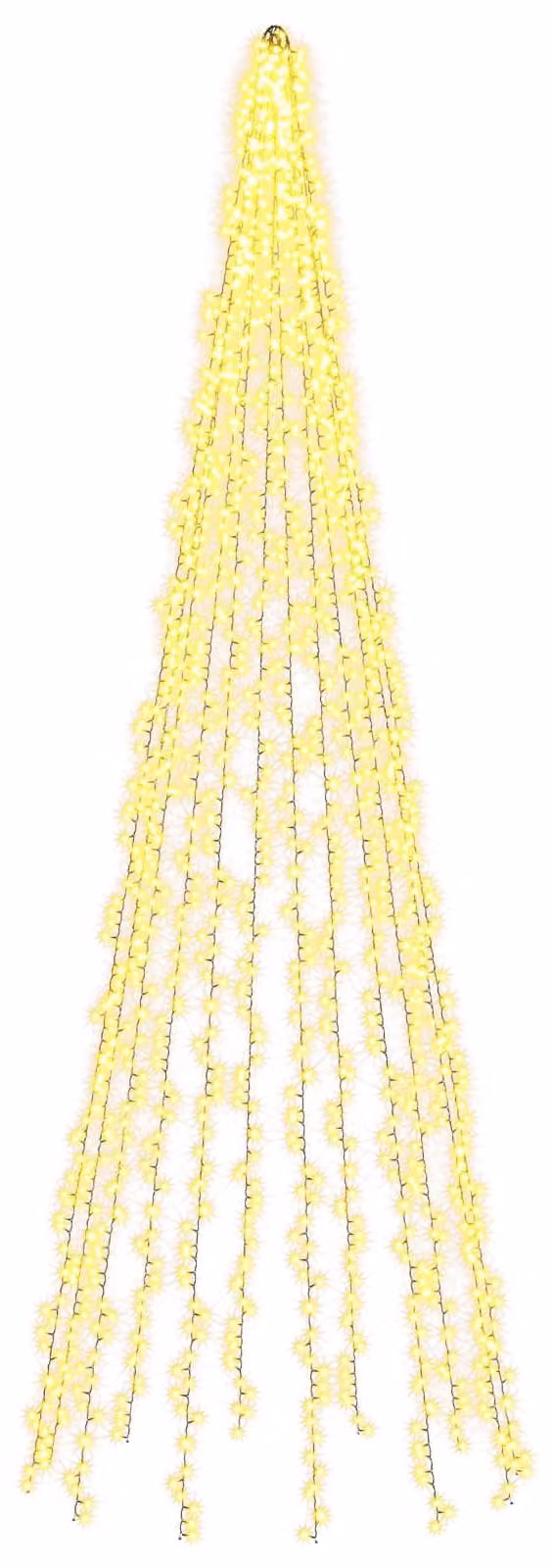 Luci natalizie con 12 LED, 1608 LED, luce bianca calda