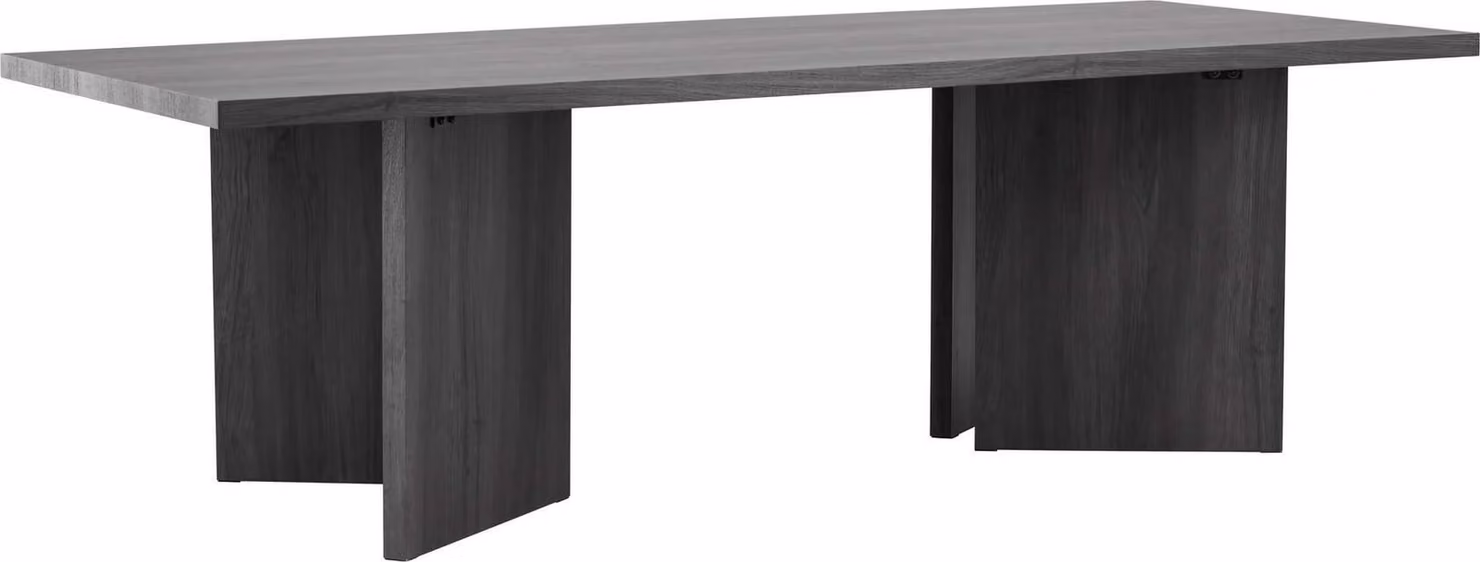 FURNLUX Tavolo da pranzo Bassholmen Nero 100cm / Hauptfarbe: Schwarz / Dimensioni: 100 x 240 x 75 cm