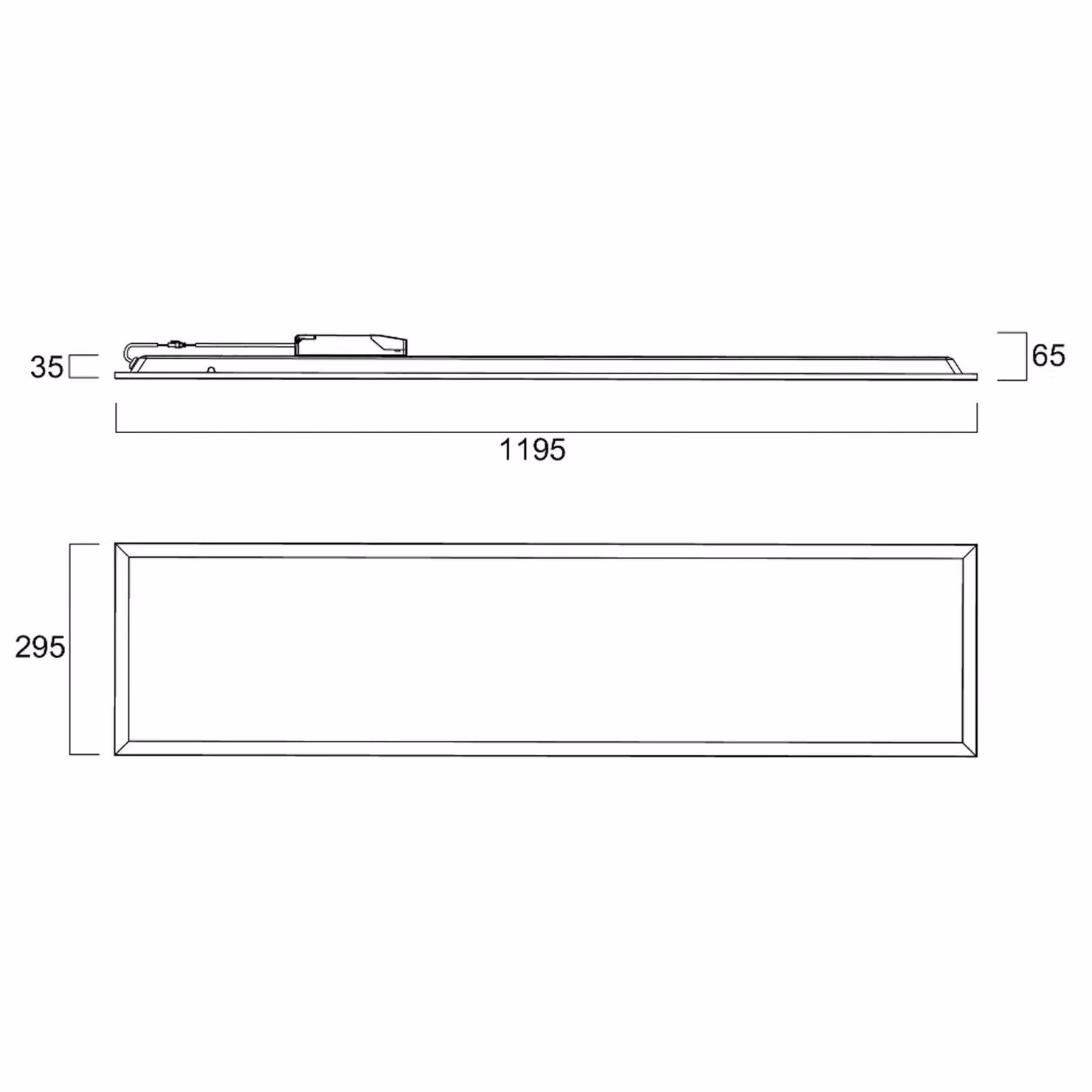 Sylvania Pannello da incasso a LED QUANTUM, bianco 120x30 cm DALI 26 W UGR19 IP54 dimmerabile, Bianco / Opale, Studio / Ufficio, Metallo