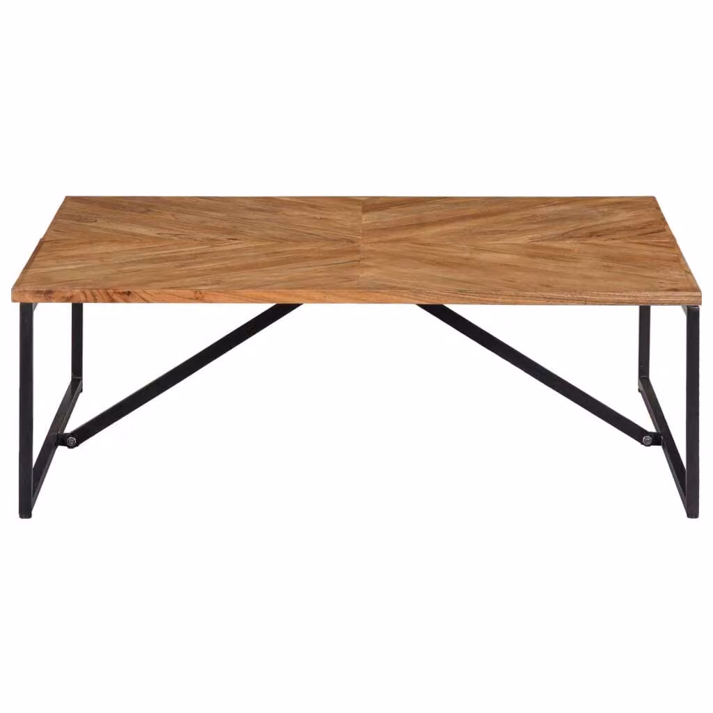 Tavolino da Salotto 110x110x36 cm Legno Massello di Acacia