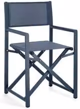 Sedia regista Taylor Bizzotto blu con braccioli in alluminio verniciato e textilene – 1