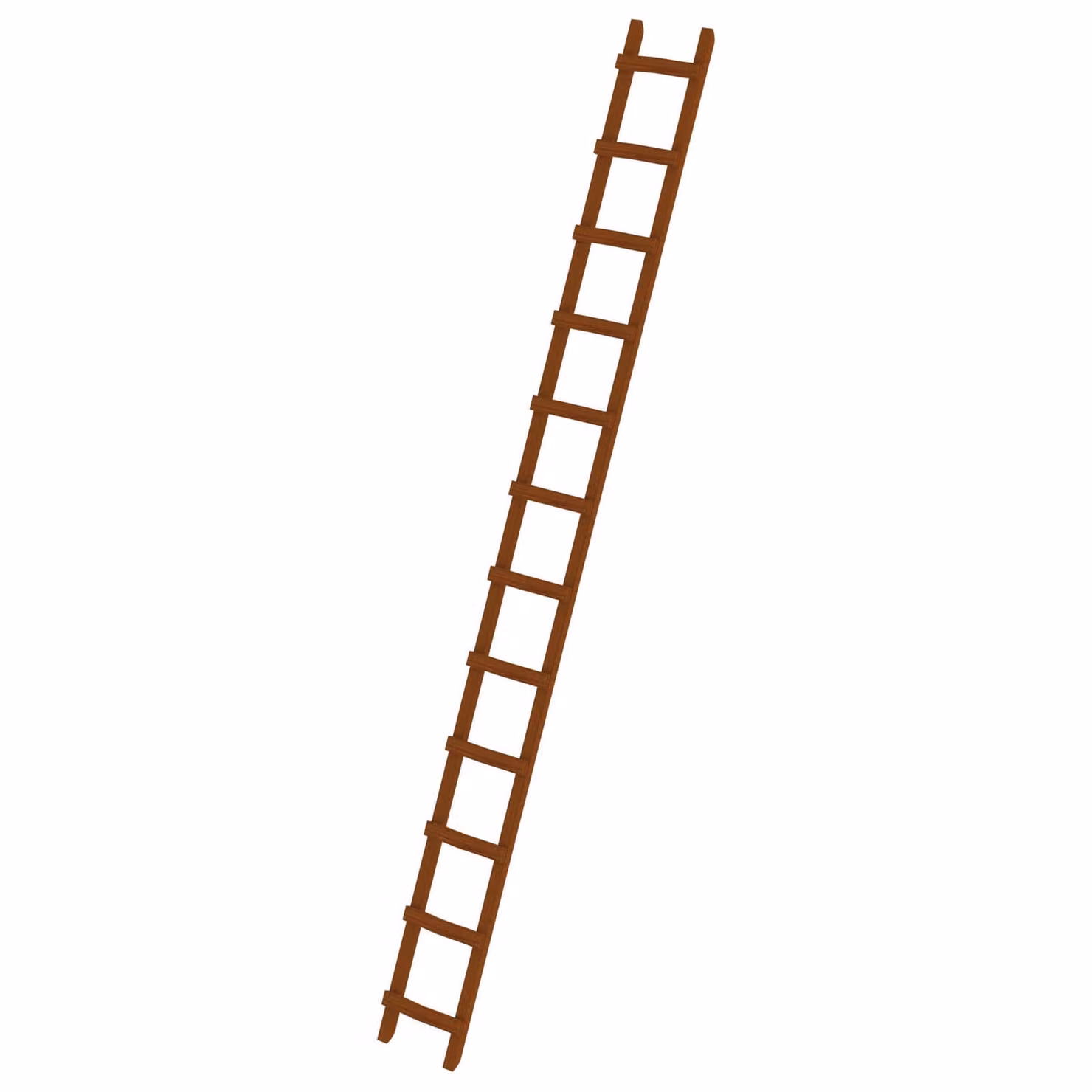 Scala da tetto in legno 12 pioli