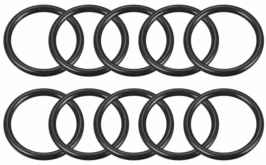 O-ring in gomma nitrilica, 50x60x5 mm, confezione da 10 pezzi, colore nero