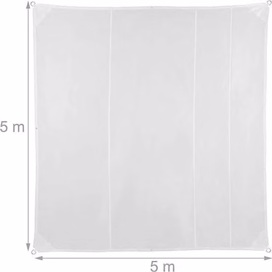 Ombrellone acqua e sole resistente, UV resistente / per terrazza, balcone / parasole 5 x 5 m