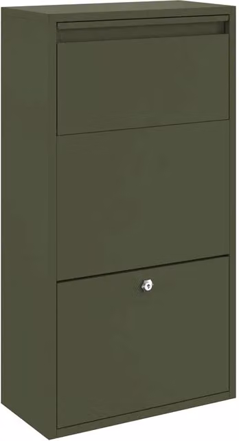 Cassetta per pacchi Verde oliva 44 x 22 x 82 cm Acciaio CFW8816763
