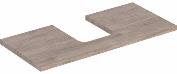 Plaque de lavabo Geberit ONE, découpe au centre, pour lavabo à poser en forme de coupe, 105x3x47cm, 505.274.00.6, 505.274.00.6