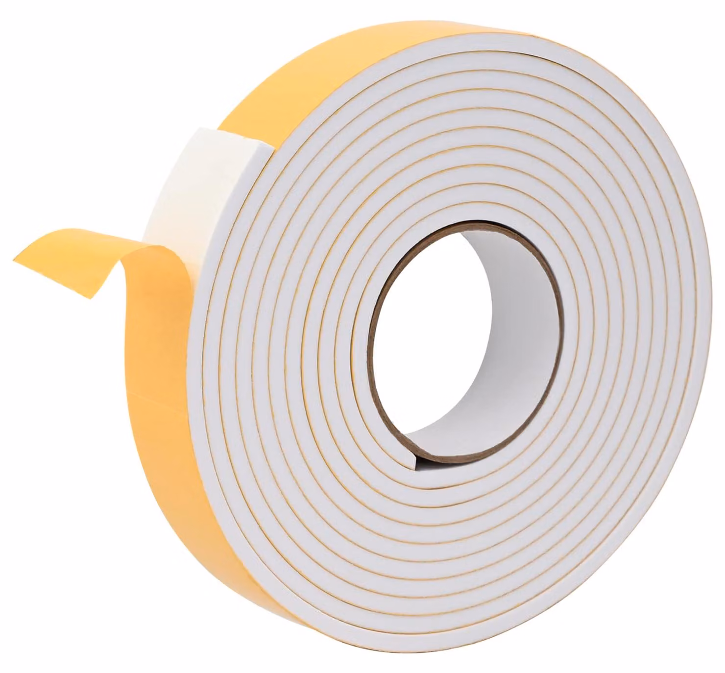 Nastro in schiuma autoadesivo, 10 pezzi, colore bianco, dimensioni 30 mm x 5 m, materiale: schiuma CR